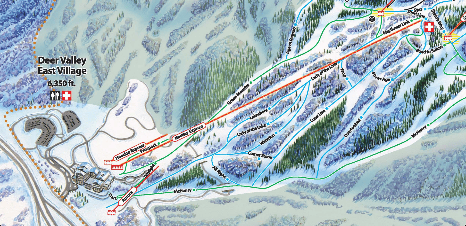 New Ski Map for Deer Valley Utah