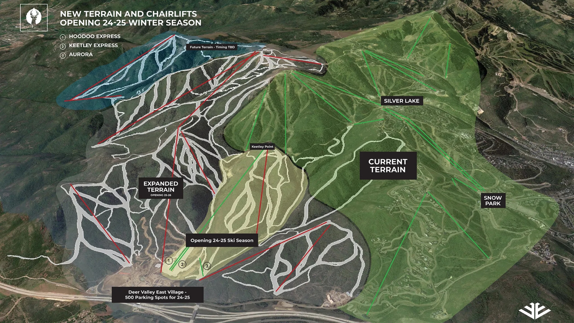 Map of Expansions as Deer Valley